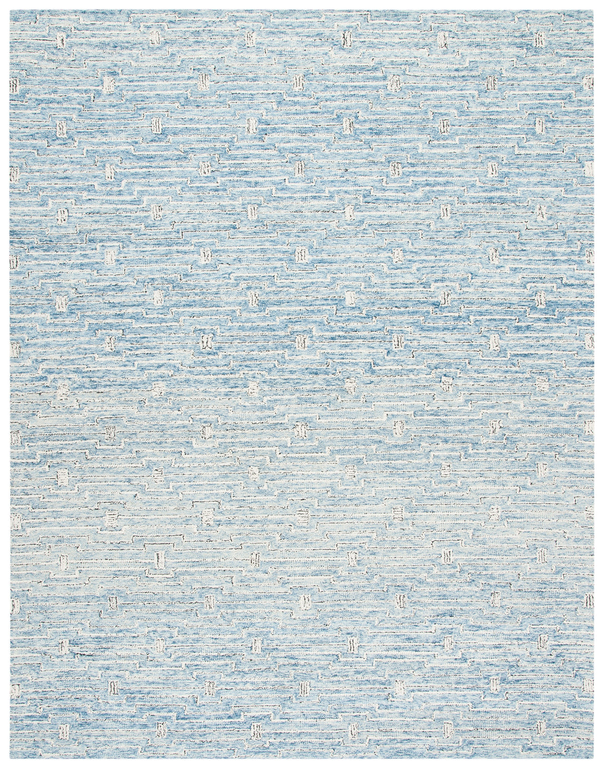Safavieh Micro-Loop Mlp178M Light Blue/Ivory Rugs.