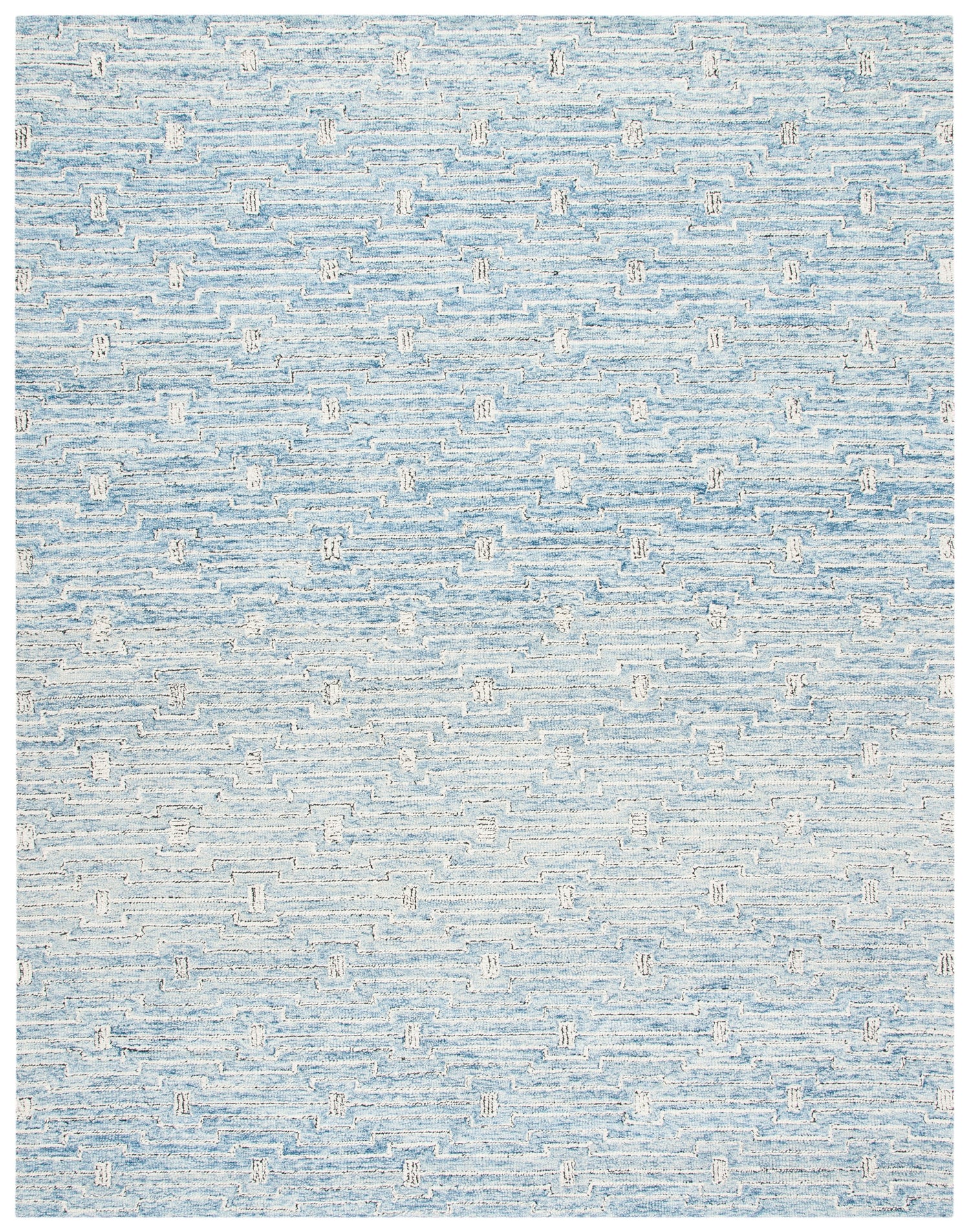Safavieh Micro-Loop Mlp178M Light Blue/Ivory Rugs.