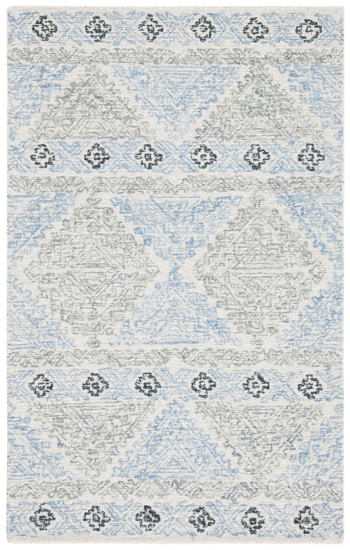 Safavieh Micro-Loop Mlp206A Ivory/Grey Rugs.