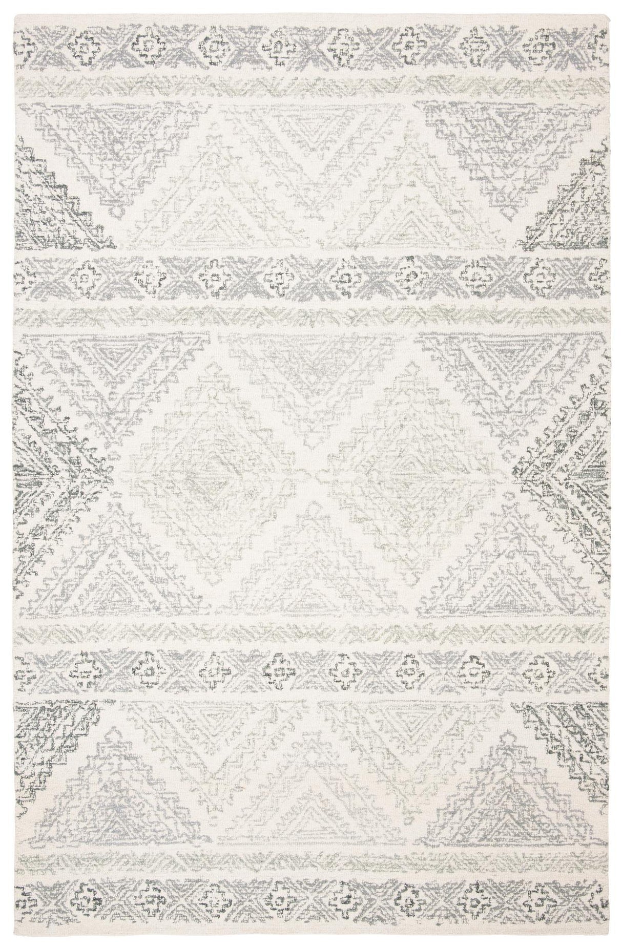 Safavieh Micro-Loop Mlp206A Ivory/Grey Rugs.