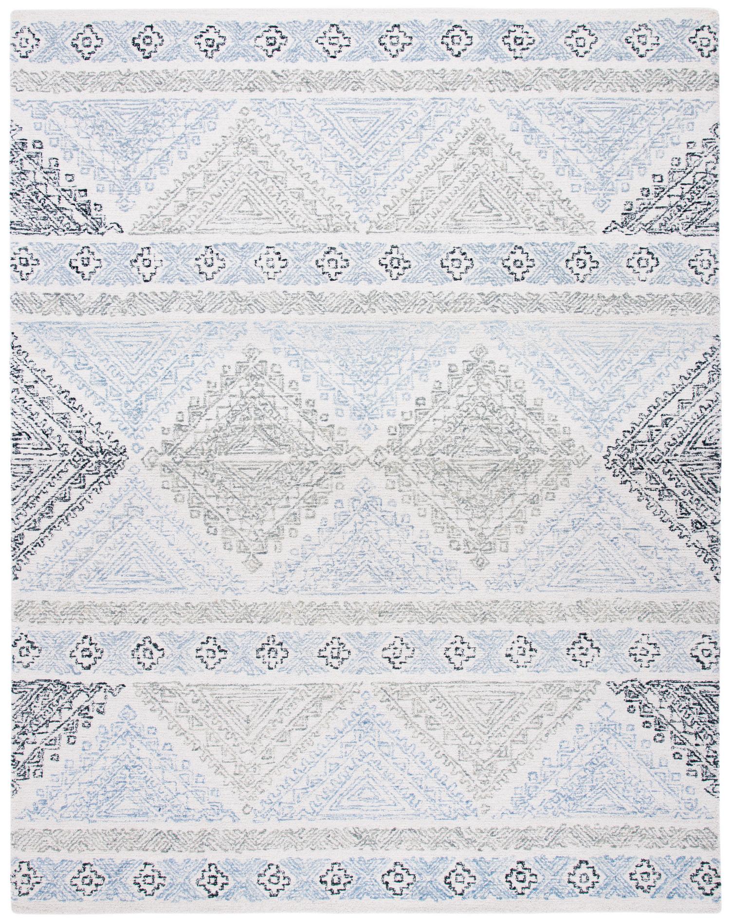 Safavieh Micro-Loop Mlp206A Ivory/Grey Rugs.