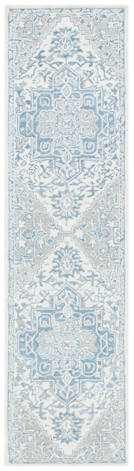 Safavieh Micro-Loop Mlp213M Ivory/Blue Rugs.