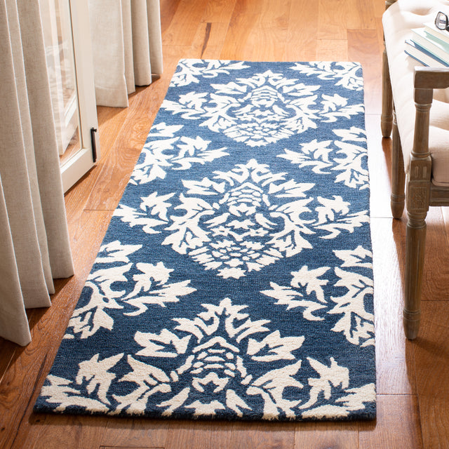 Safavieh Micro-Loop Mlp221M Blue/Ivory Rugs.