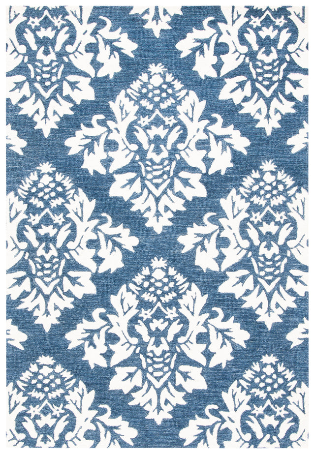 Safavieh Micro-Loop Mlp221M Blue/Ivory Rugs.