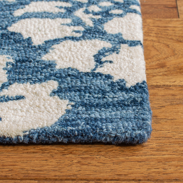 Safavieh Micro-Loop Mlp221M Blue/Ivory Rugs.