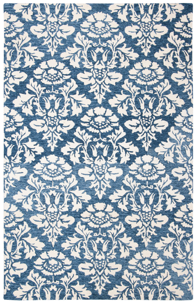 Safavieh Micro-Loop Mlp221M Blue/Ivory Rugs.
