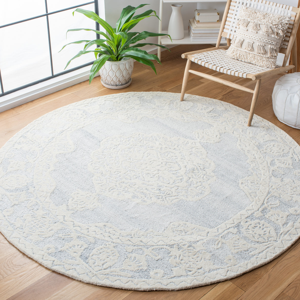 Safavieh Micro-Loop Mlp275A Ivory/Grey Rugs.