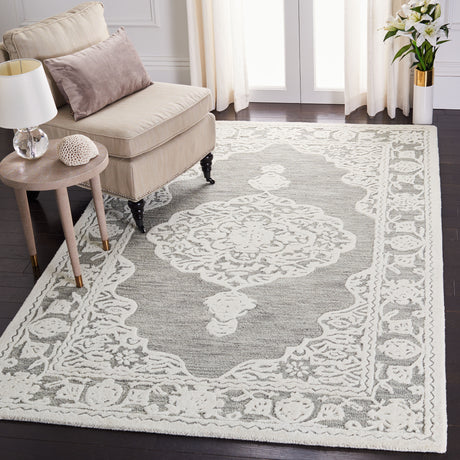 Safavieh Micro-Loop Mlp275F Grey/Ivory Rugs.