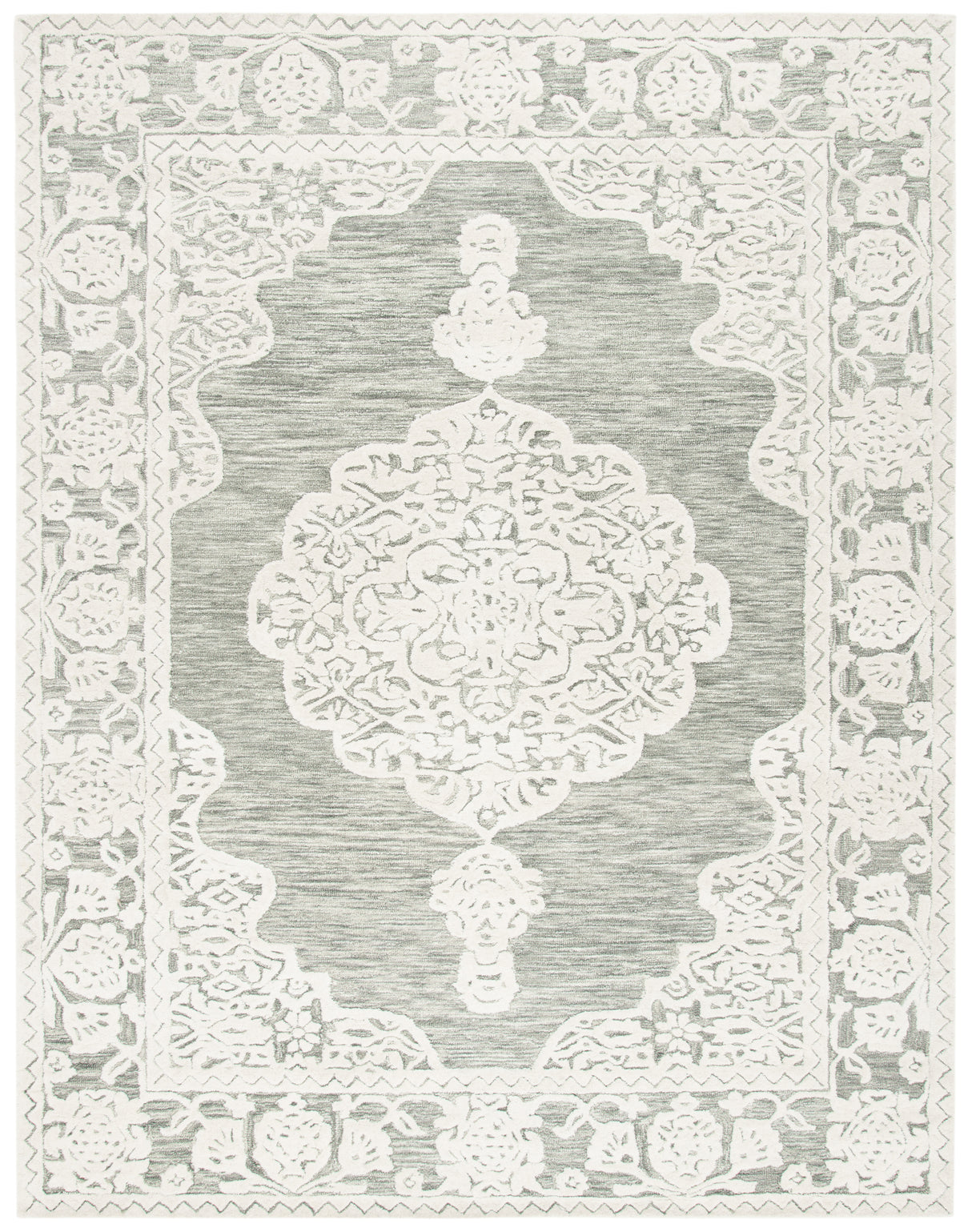 Safavieh Micro-Loop Mlp275F Grey/Ivory Rugs.