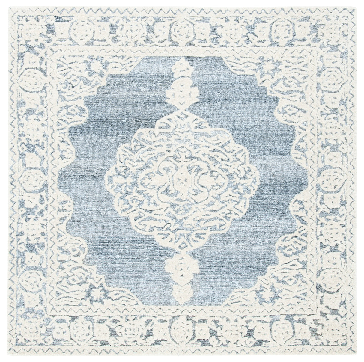 Safavieh Micro-Loop Mlp275M Light Blue/Ivory Rugs.
