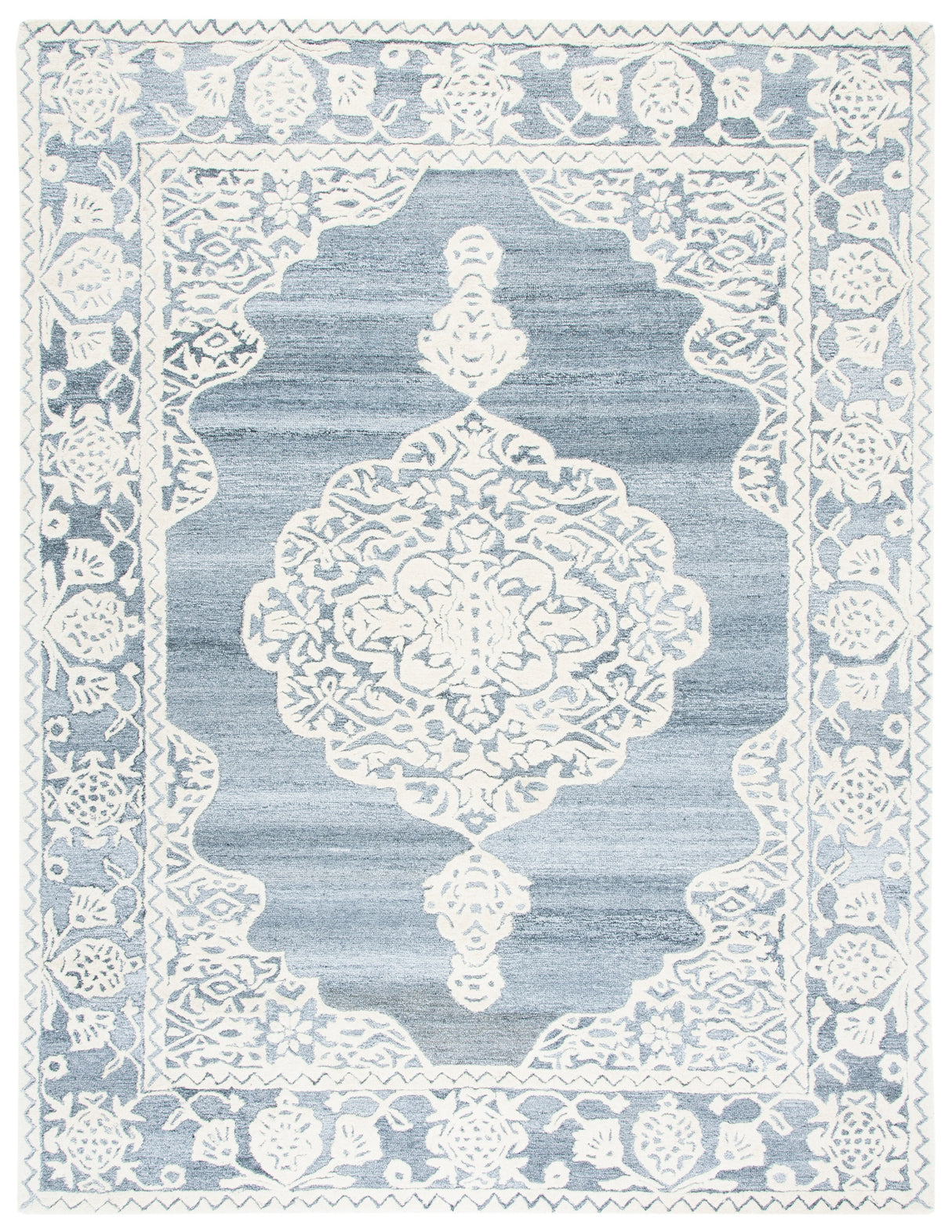 Safavieh Micro-Loop Mlp275M Light Blue/Ivory Rugs.