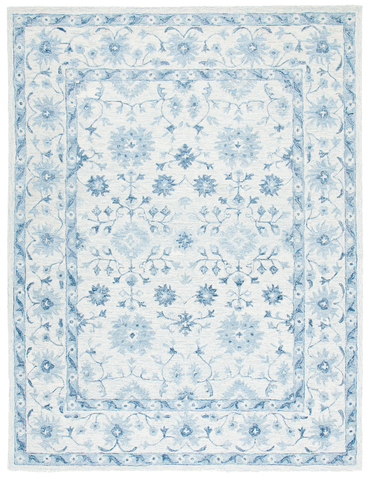 Safavieh Micro-Loop Mlp276M Blue/Ivory Rugs.