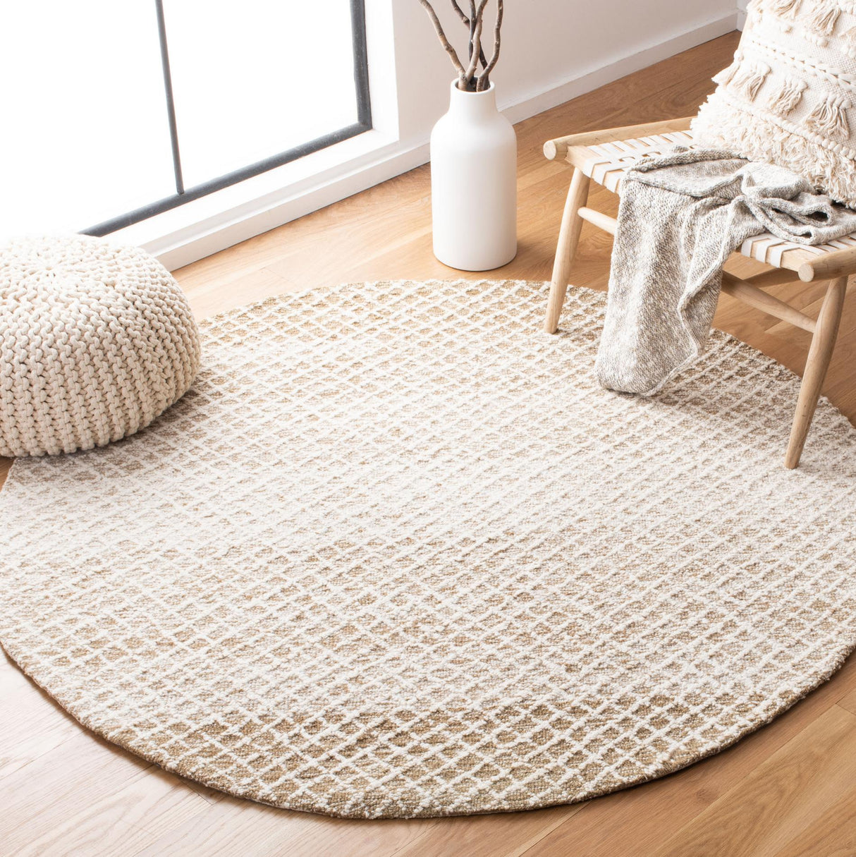 Safavieh Micro-Loop Mlp353B Beige/Ivory Rugs.