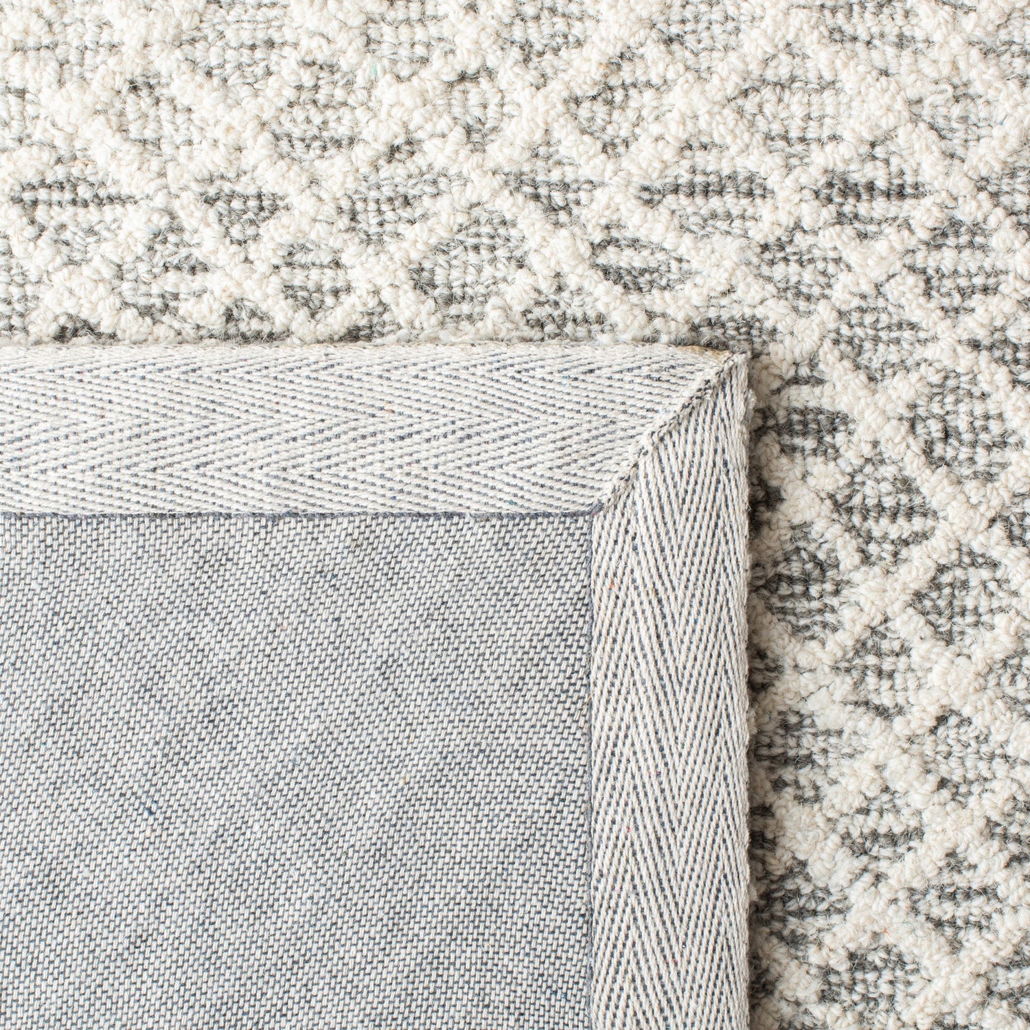 Safavieh Micro-Loop Mlp353F Grey/Ivory Rugs.