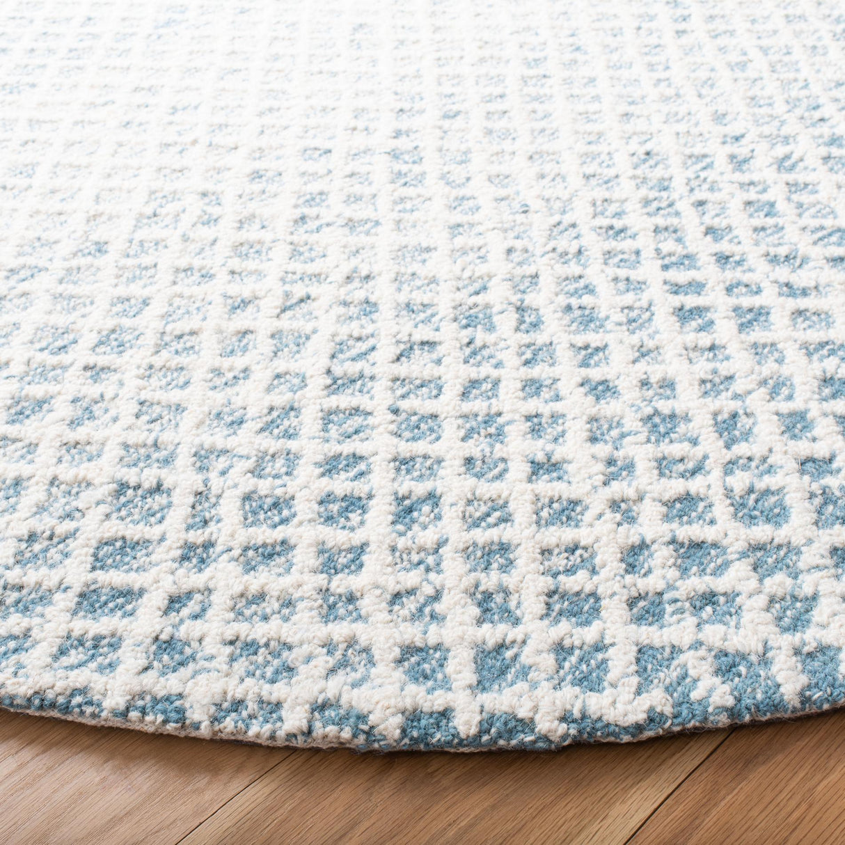 Safavieh Micro-Loop Mlp353M Blue/Ivory Rugs.