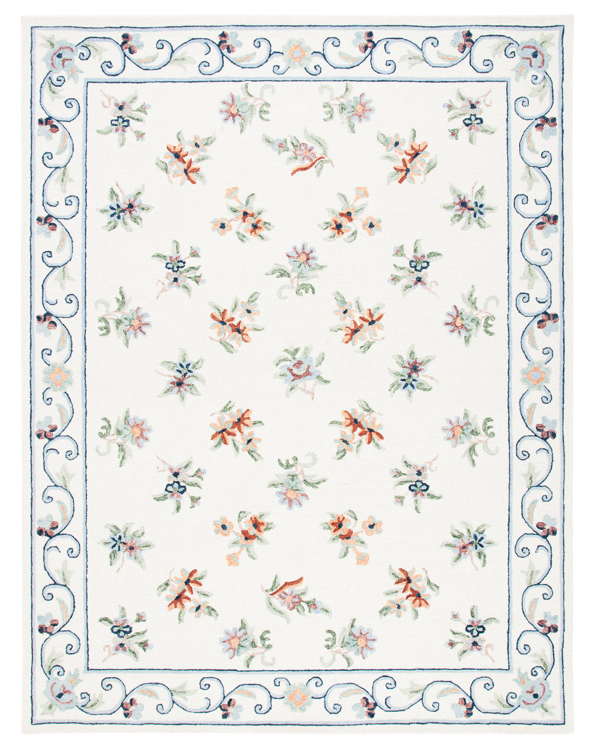 Safavieh Micro-Loop Mlp376A Ivory/Grey Rugs.