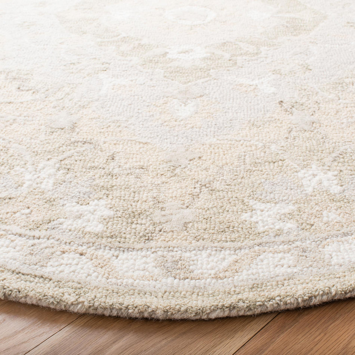Safavieh Micro-Loop Mlp377B Beige/Grey Rugs.