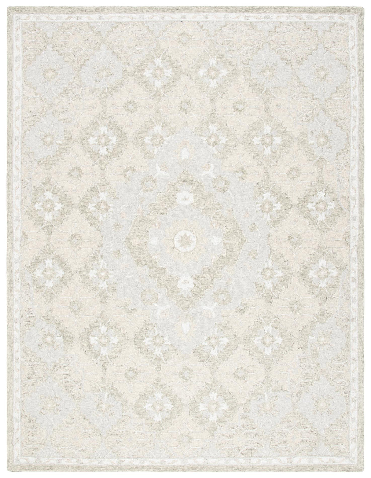 Safavieh Micro-Loop Mlp377B Beige/Grey Rugs.