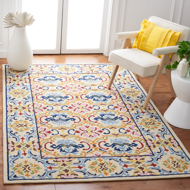Safavieh Micro Loop Mlp380B Beige/Blue Rug.