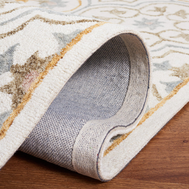 Safavieh Micro Loop Mlp381A Ivory/Grey Rug.