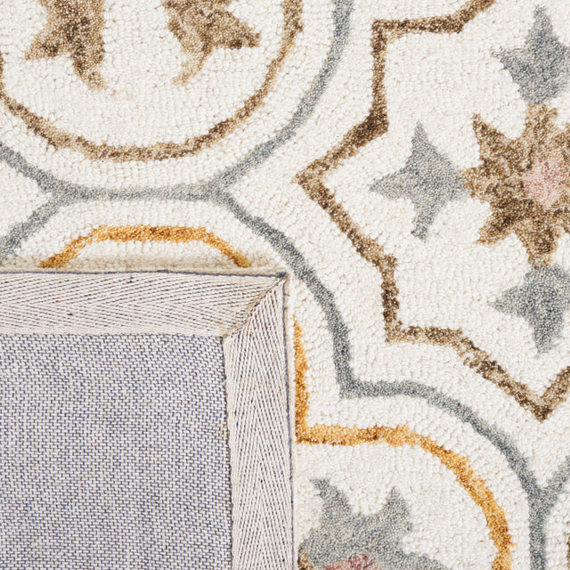 Safavieh Micro Loop Mlp381A Ivory/Grey Rug.