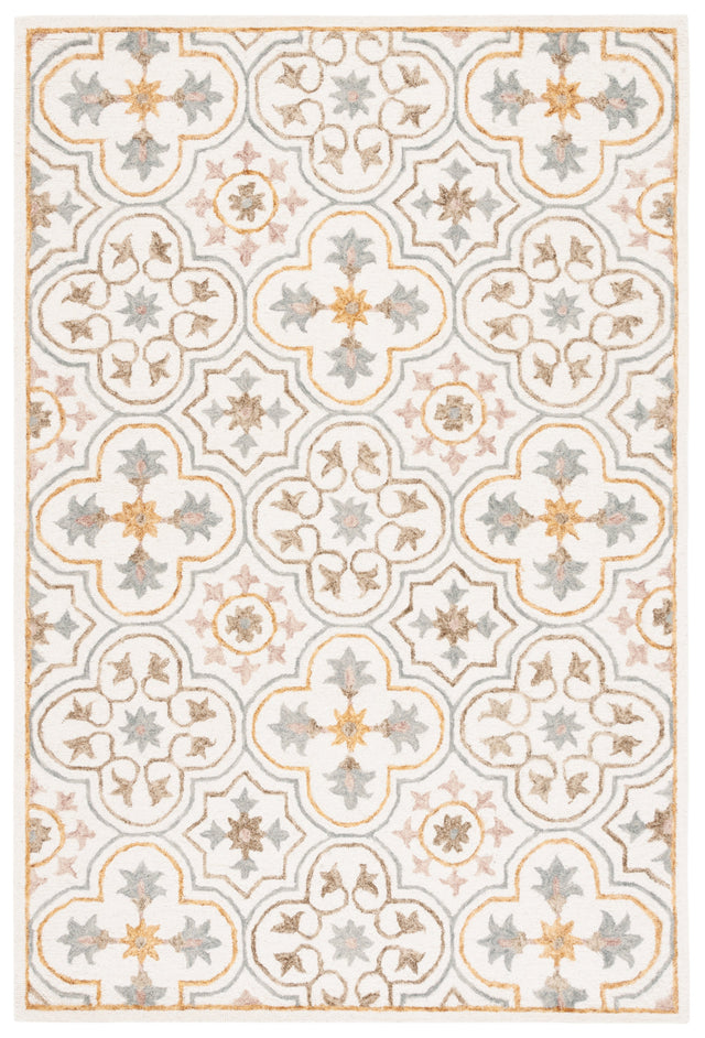 Safavieh Micro Loop Mlp381A Ivory/Grey Rug.
