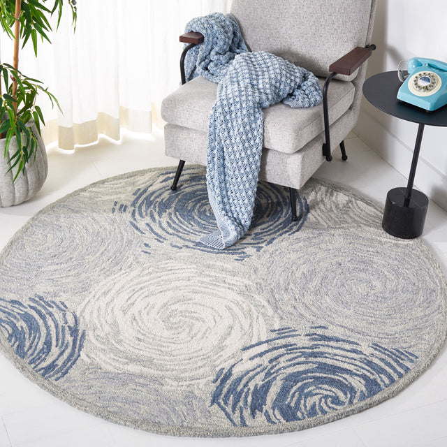 Safavieh Micro Loop Mlp382F Grey/Ivory Rug.