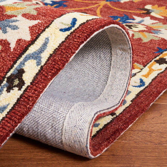 Safavieh Micro Loop Mlp383P Rust/Blue Rug.