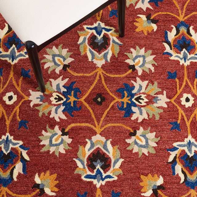 Safavieh Micro Loop Mlp383P Rust/Blue Rug.