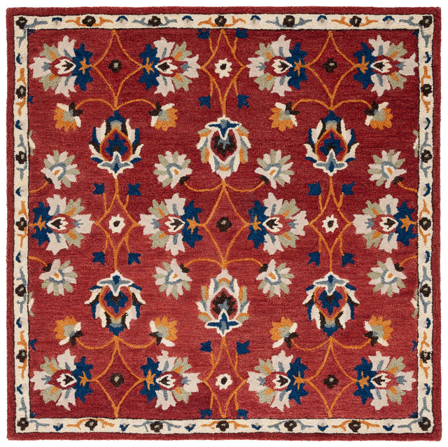 Safavieh Micro Loop Mlp383P Rust/Blue Rug.