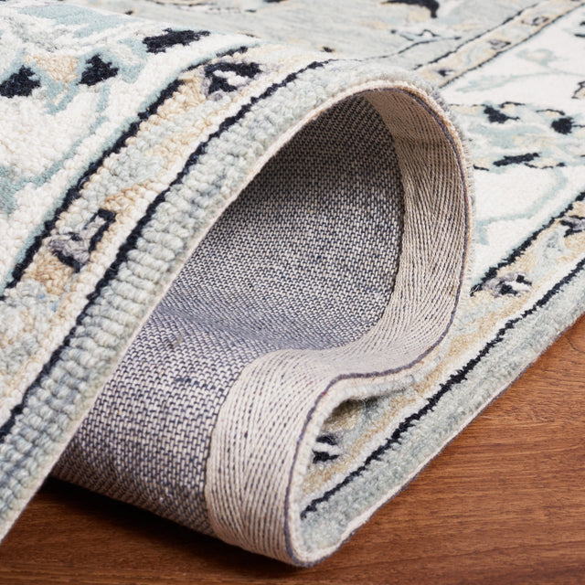 Safavieh Micro Loop Mlp384F Grey/Ivory Rug.