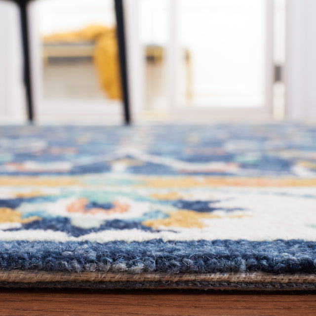 Safavieh Micro Loop Mlp385M Blue/Ivory Rug.