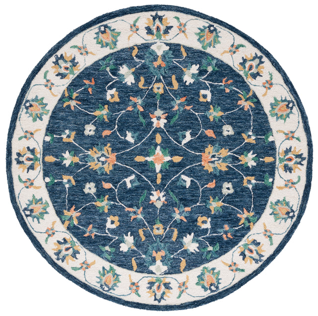 Safavieh Micro Loop Mlp385M Blue/Ivory Rug.