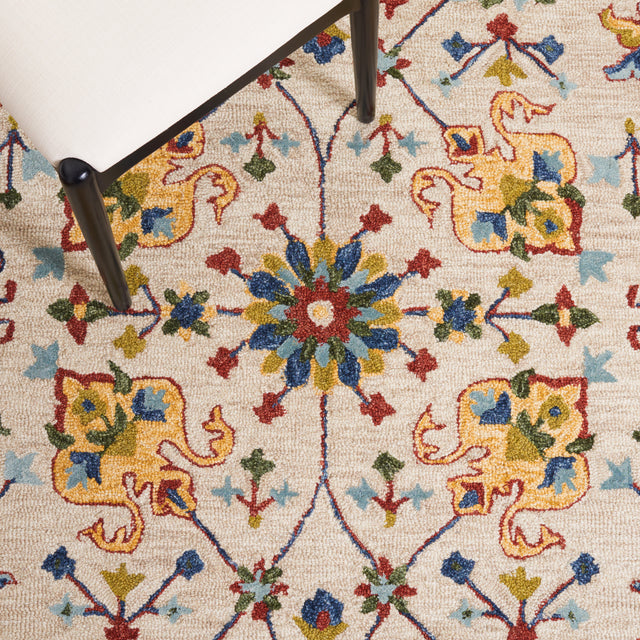 Safavieh Micro Loop Mlp386B Beige/Rust Rug.