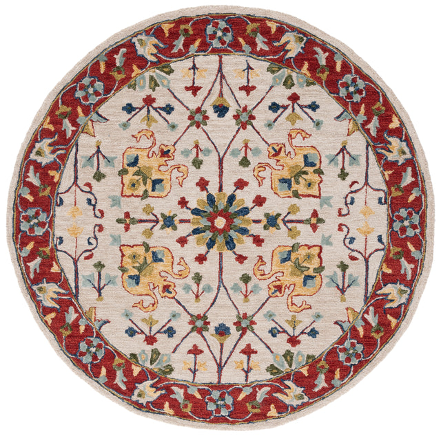 Safavieh Micro Loop Mlp386B Beige/Rust Rug.