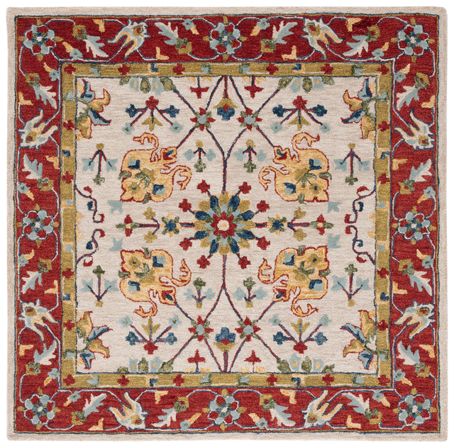 Safavieh Micro Loop Mlp386B Beige/Rust Rug.