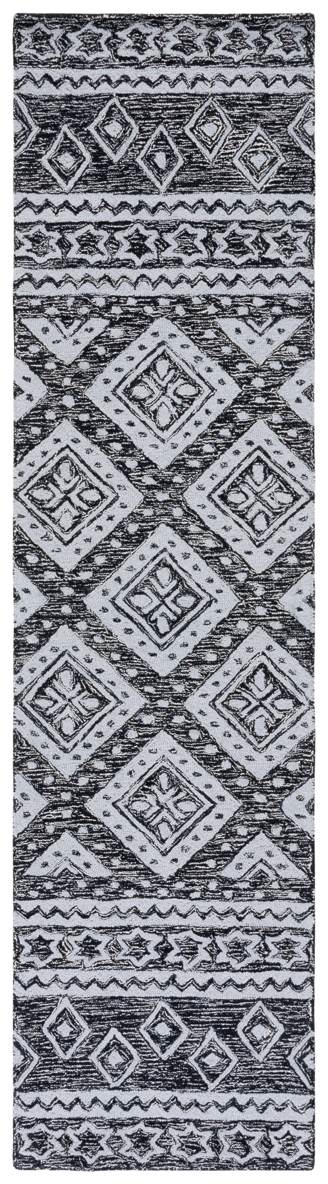 Safavieh Micro Loop Mlp501H Black/Grey Rug.