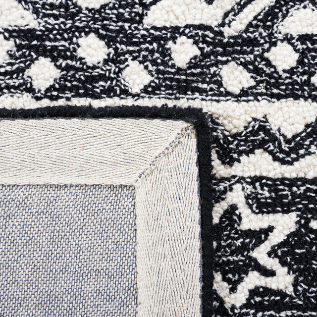 Safavieh Micro Loop Mlp501H Black/Grey Rug.