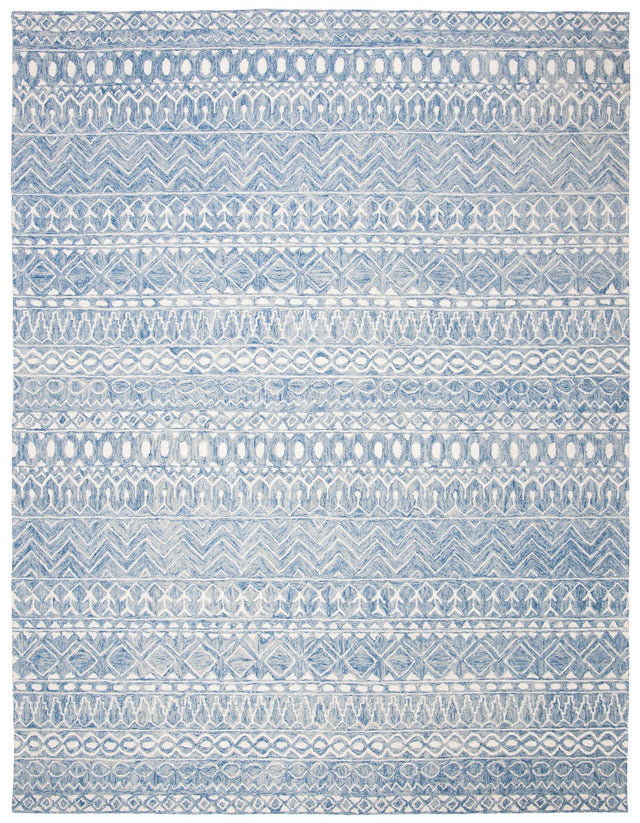 Safavieh Micro-Loop Mlp502M Blue/Ivory Rugs.