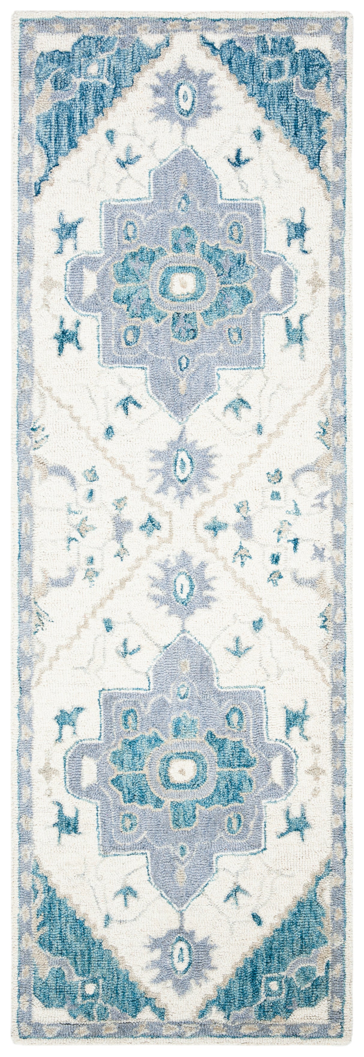 Safavieh Micro Loop Mlp503L Ivory/Navy Rug.