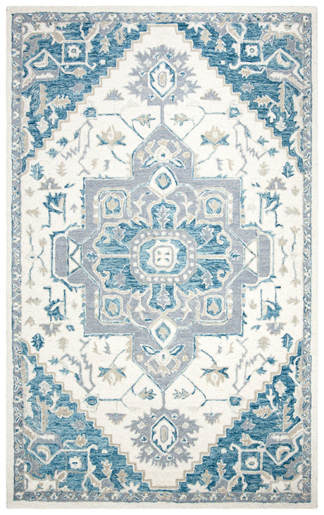 Safavieh Micro Loop Mlp503L Ivory/Navy Rug.
