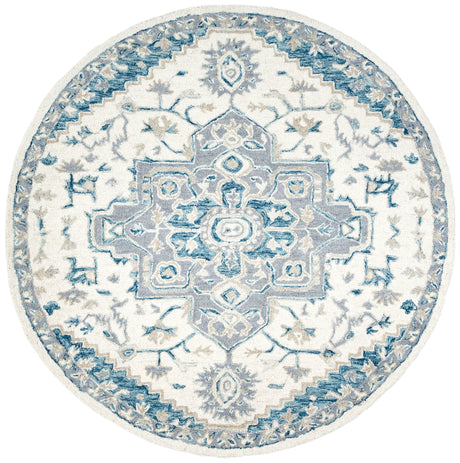 Safavieh Micro Loop Mlp503L Ivory/Navy Rug.