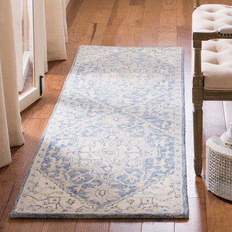 Safavieh Micro-Loop Mlp503M Blue/Ivory Rugs.