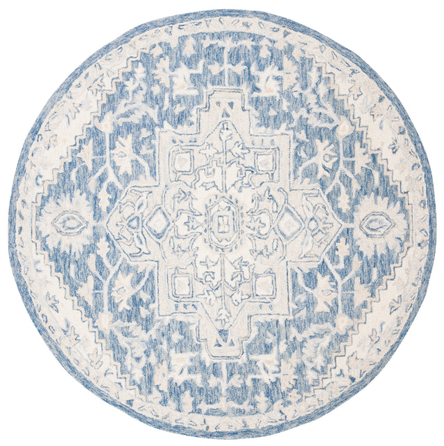 Safavieh Micro-Loop Mlp503M Blue/Ivory Rugs.