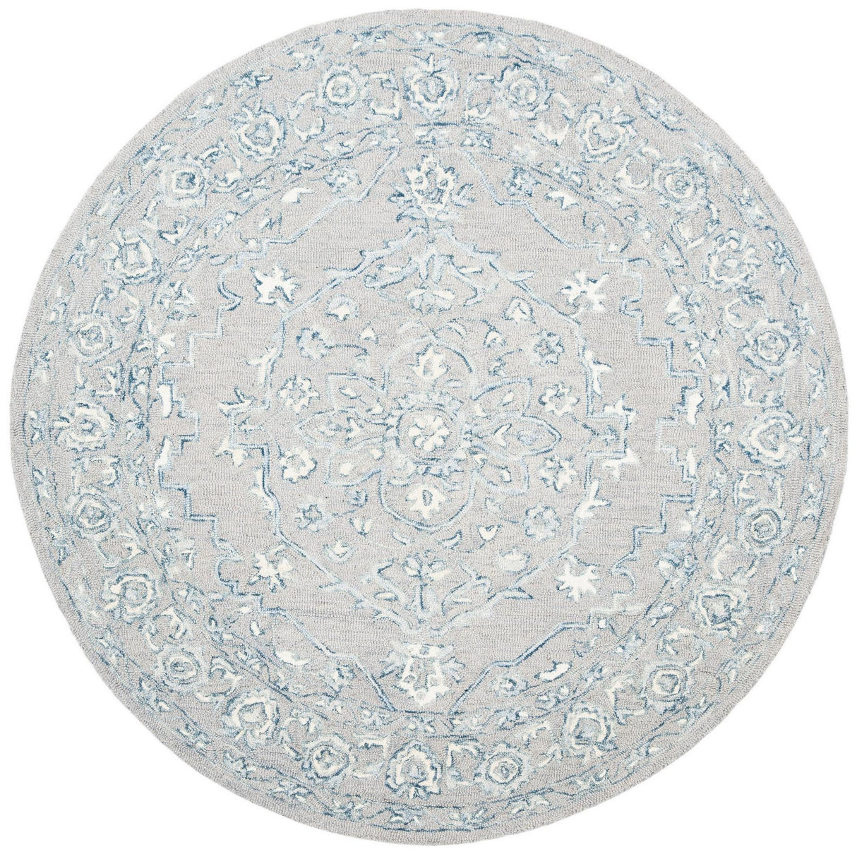 Safavieh Micro-Loop Mlp504F Light Grey/Ivory Rugs.