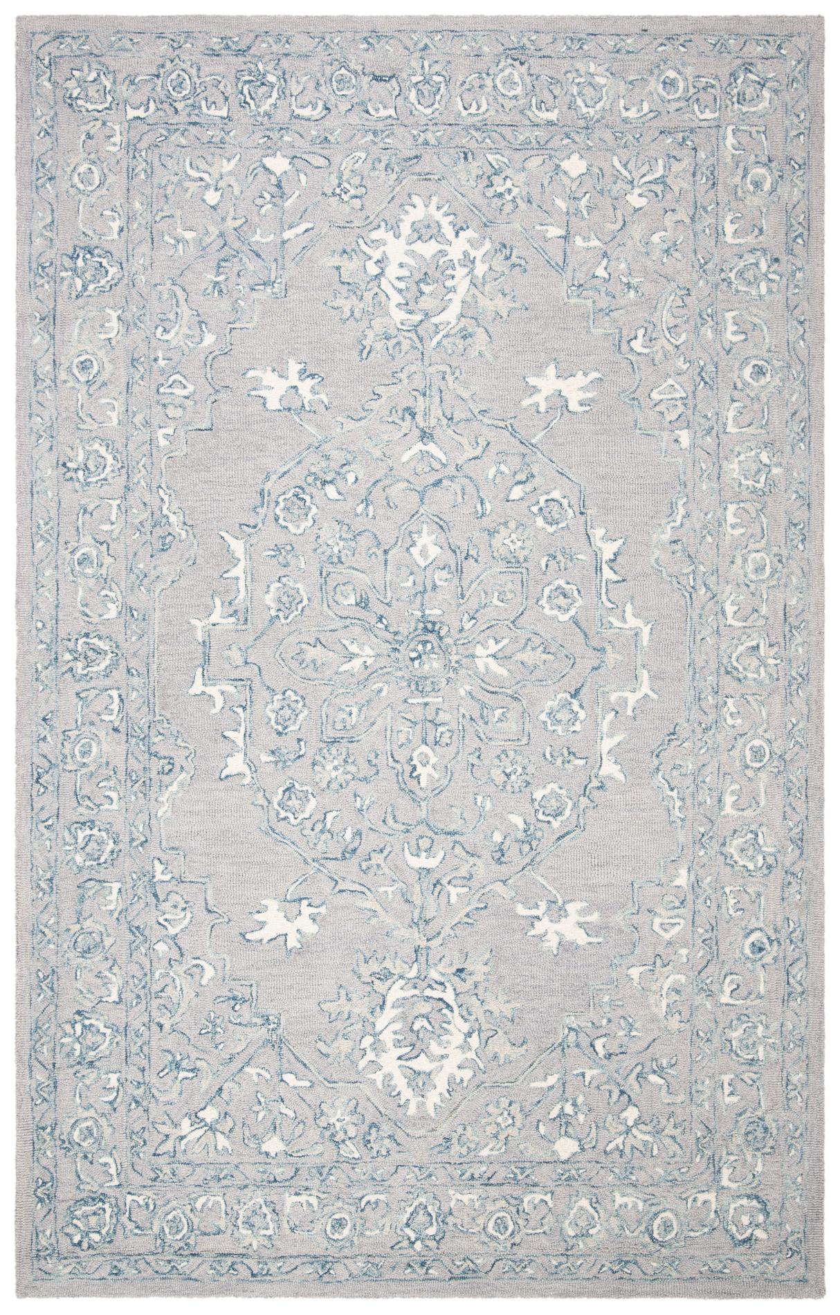 Safavieh Micro-Loop Mlp504F Light Grey/Ivory Rugs.