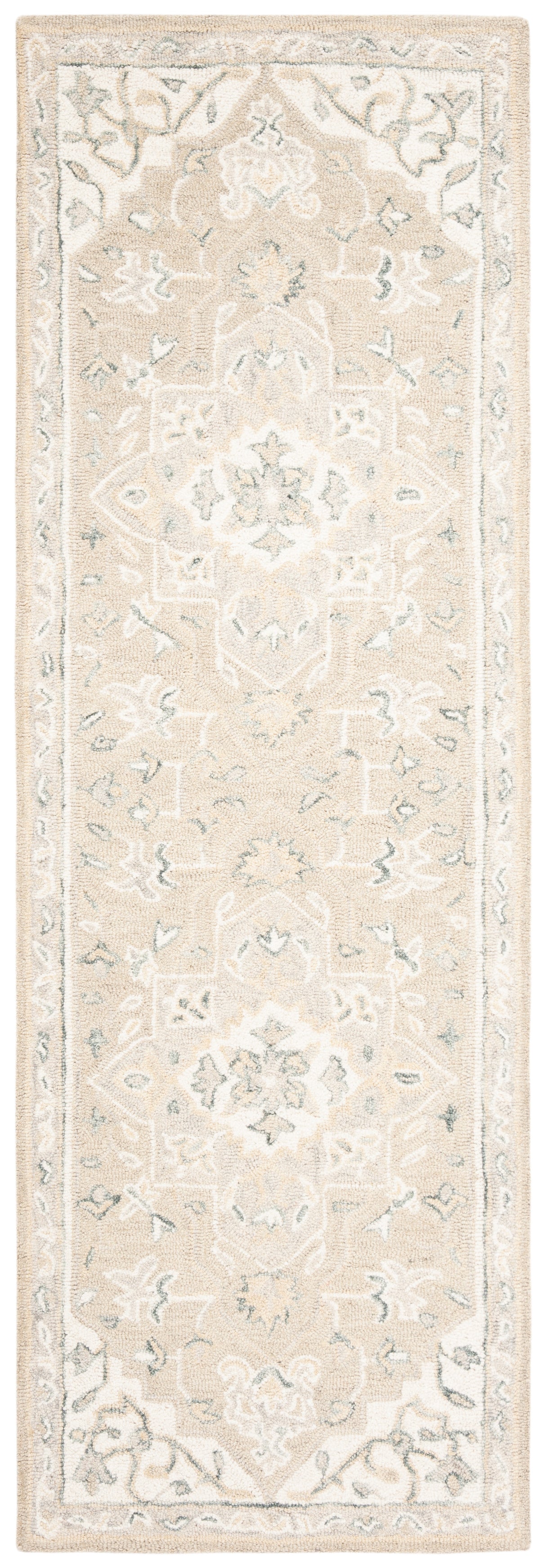 Safavieh Micro-Loop Mlp505F Light Grey/Ivory Rugs.