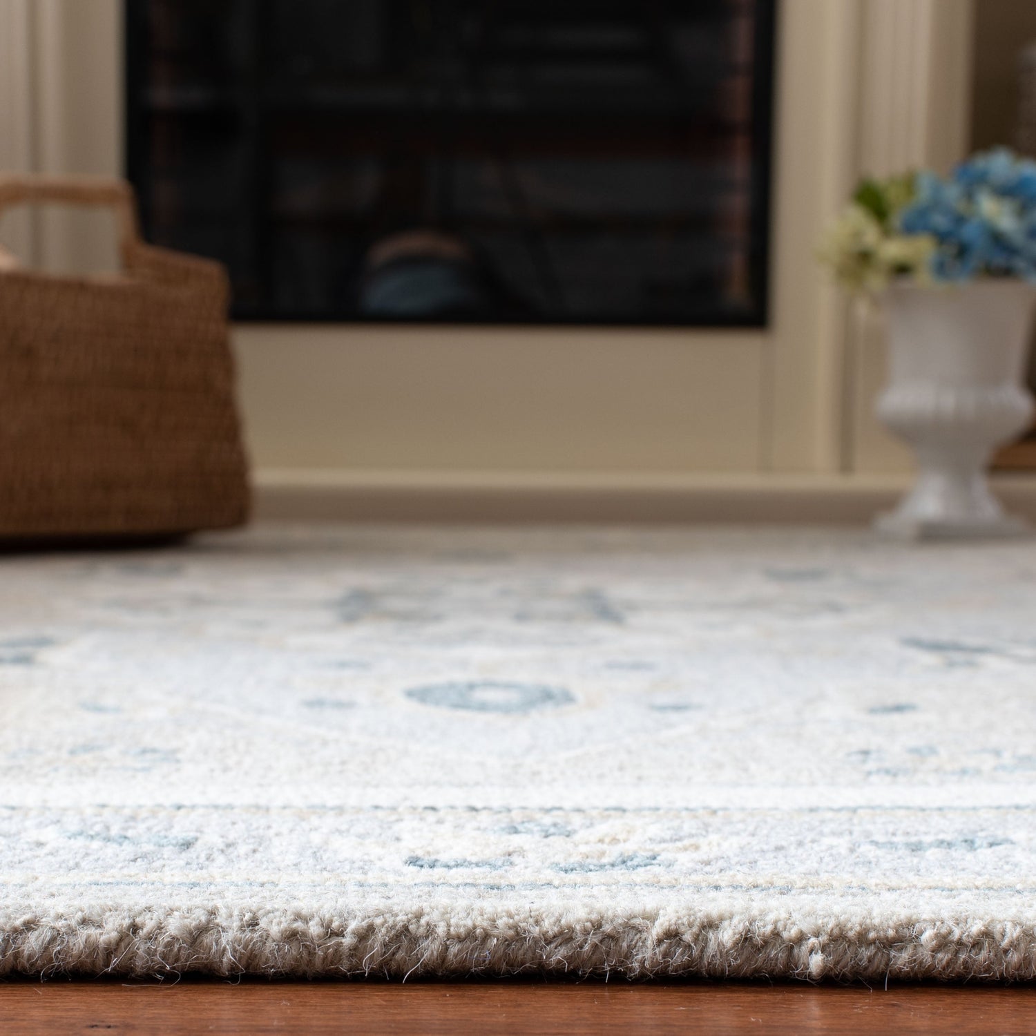 Safavieh Micro-Loop Mlp505F Light Grey/Ivory Rugs.