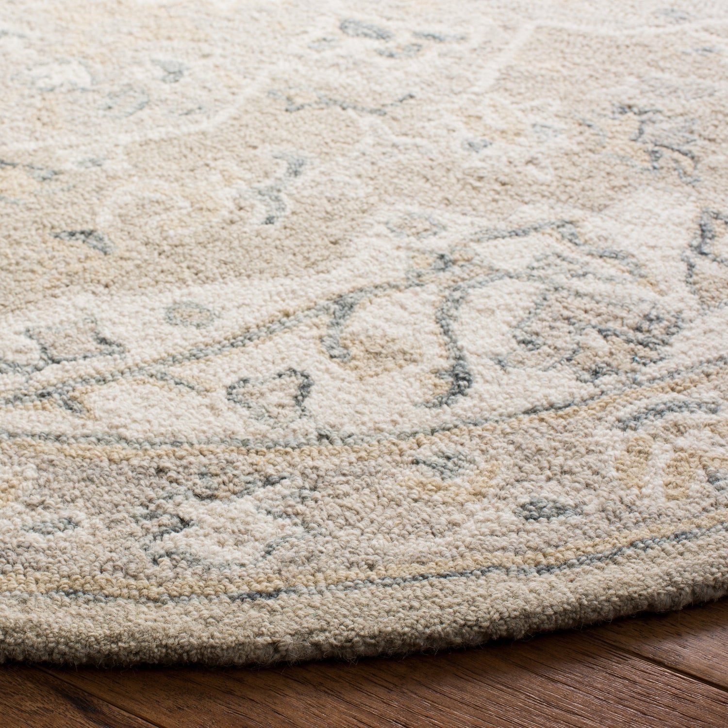 Safavieh Micro-Loop Mlp505F Light Grey/Ivory Rugs.