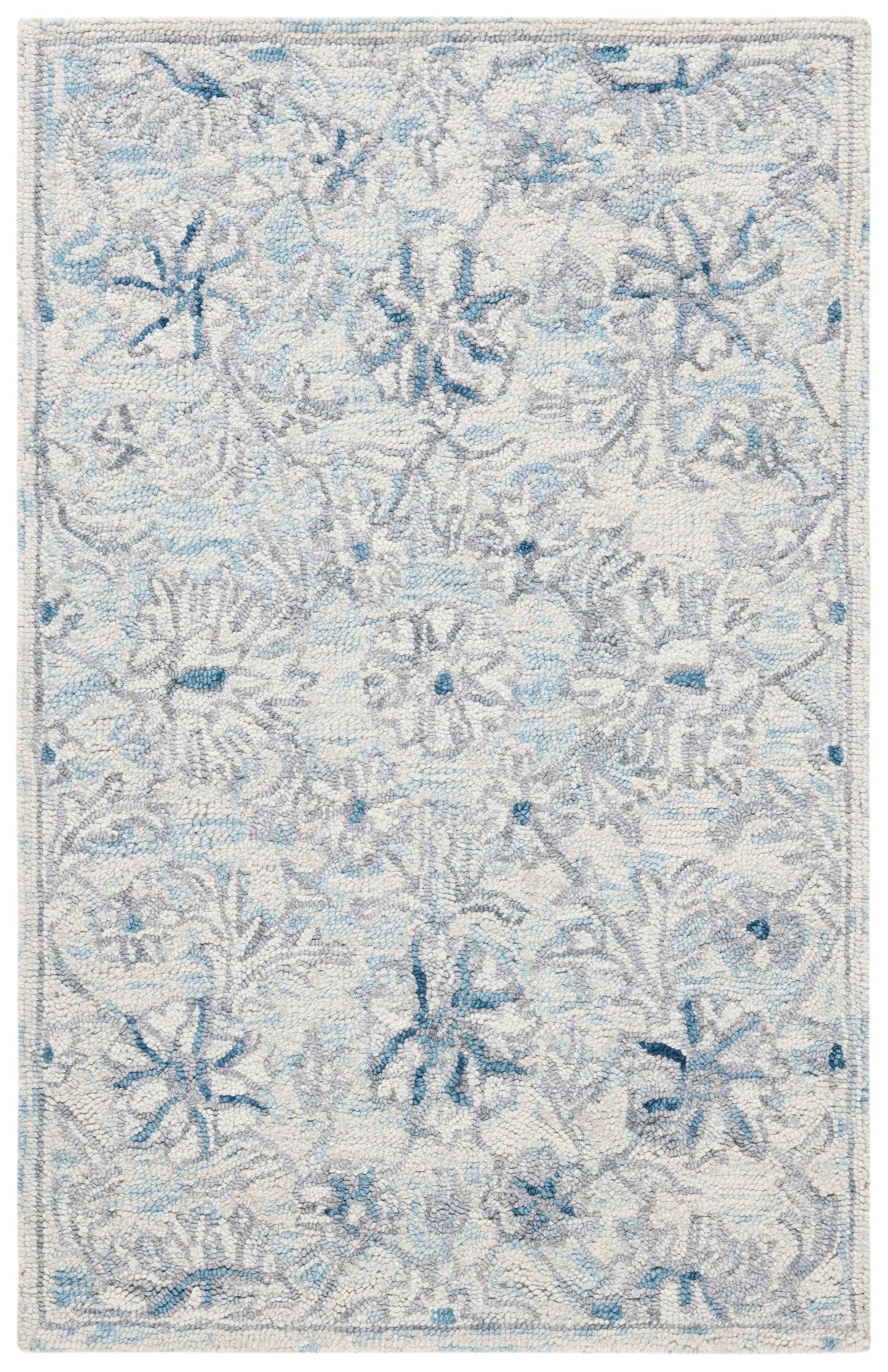 Safavieh Micro-Loop Mlp506M Light Blue/Ivory Rugs.